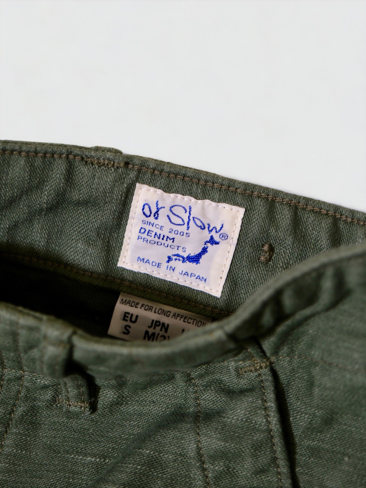 Slim Fatigue Pants Green