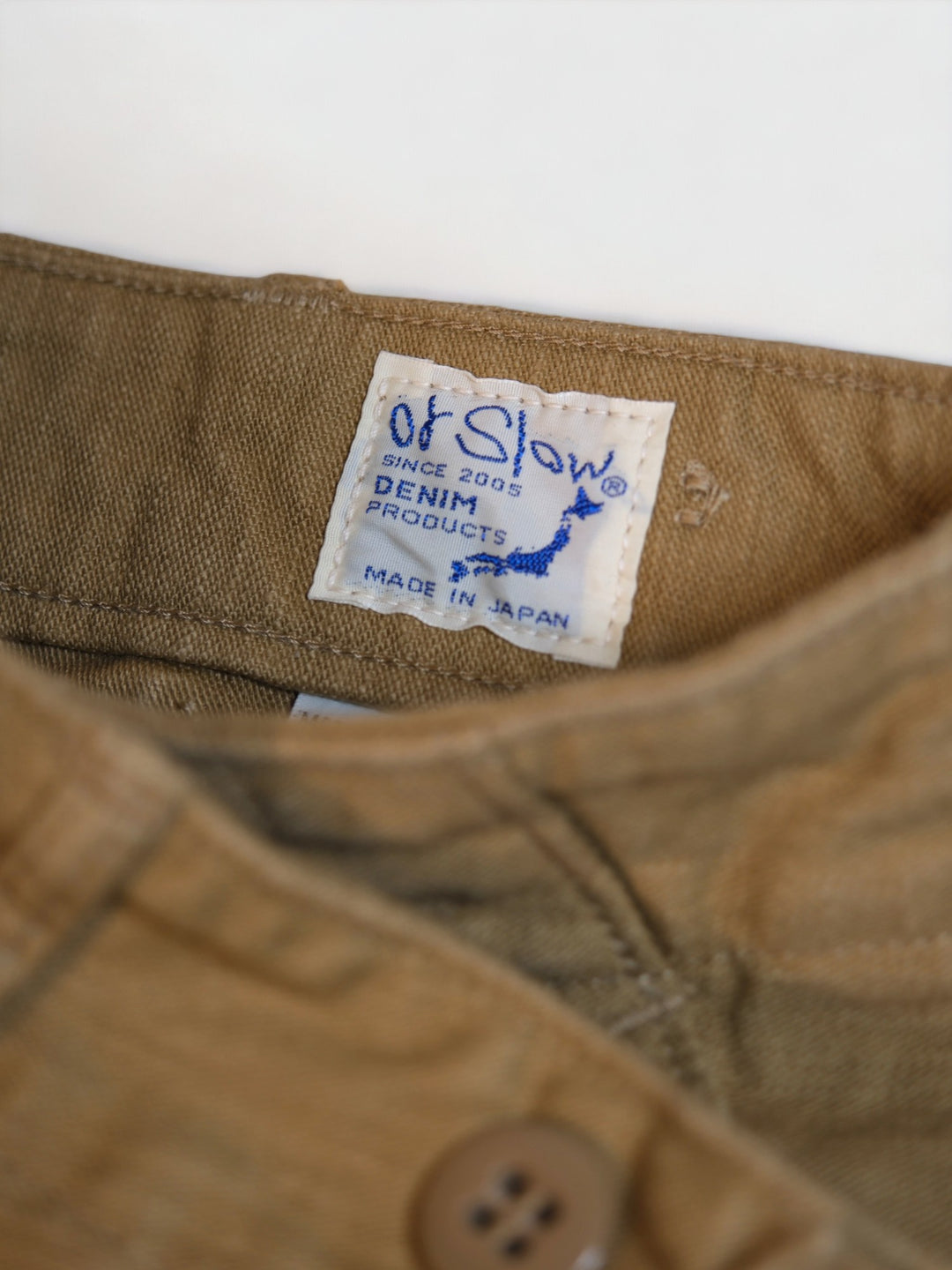 Slim Fit Fatigue Pants Khaki