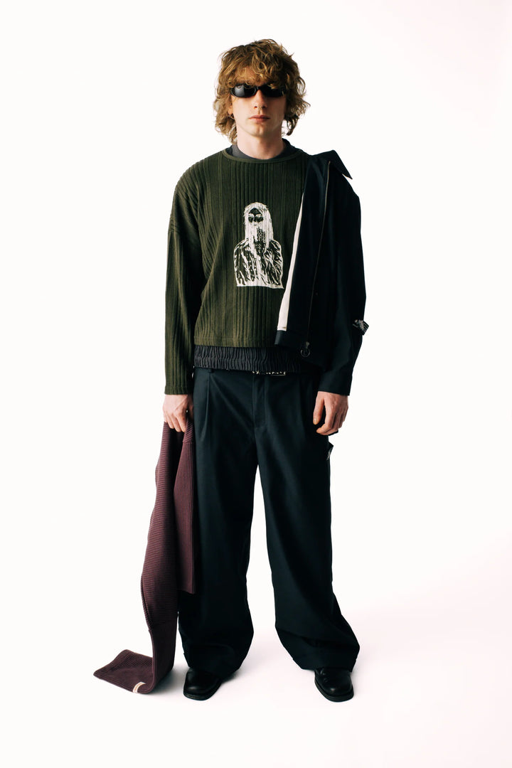 Solutions Knit Sweater Olive