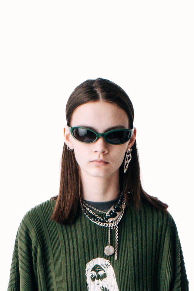 Face Slap Glasses Green/Black