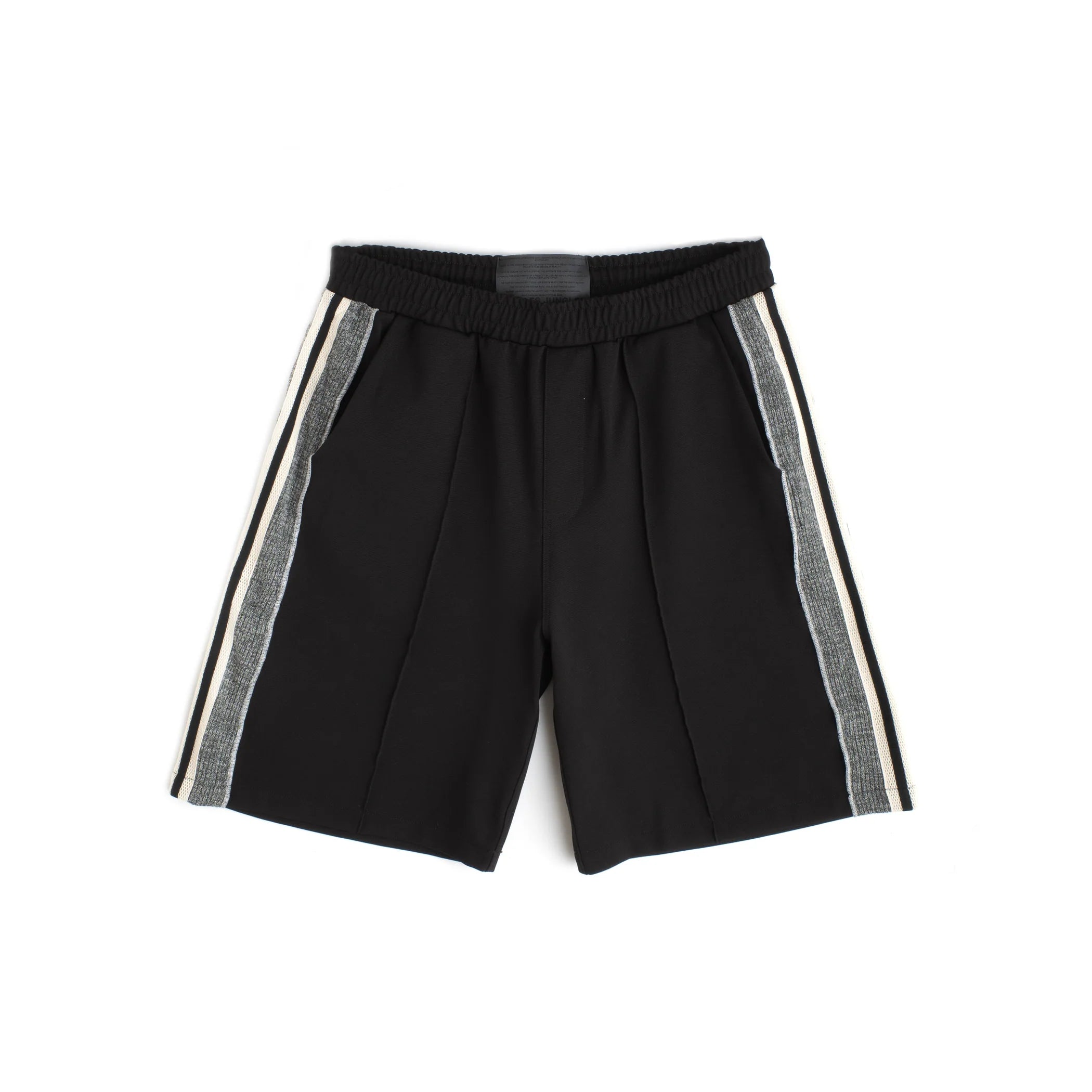 Panel Pleat Shorts Black/Blue