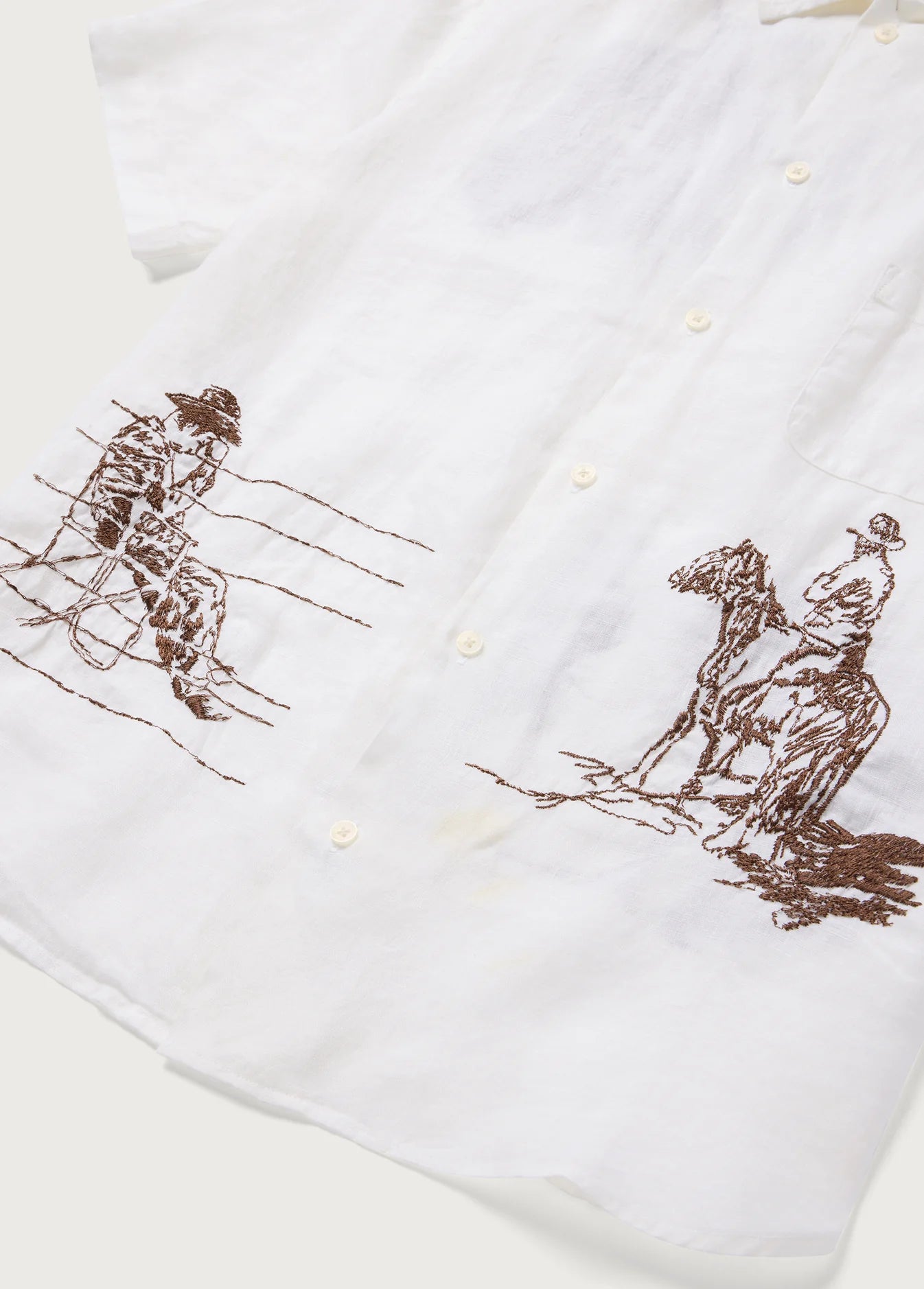 Remember Me Camp Shirt Ivory