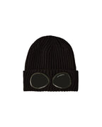 Extrafine Merino Wool Knit Cap Black