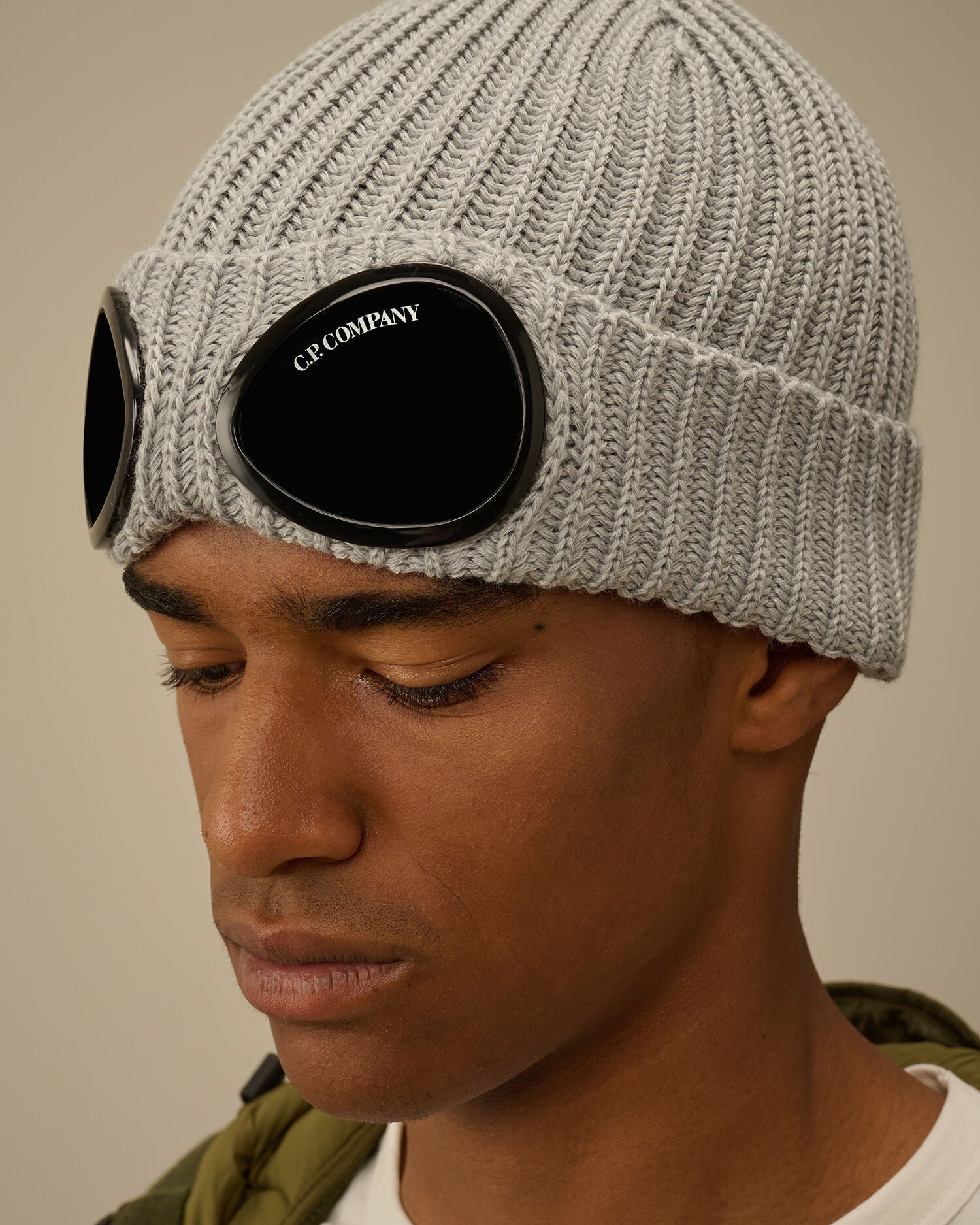 Extrafine Merino Wool Knit Cap Moon Melange