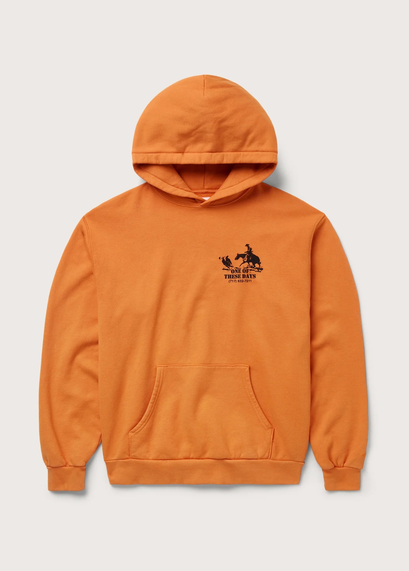 ROUND UP PULLOVER HOODIE ORANGE