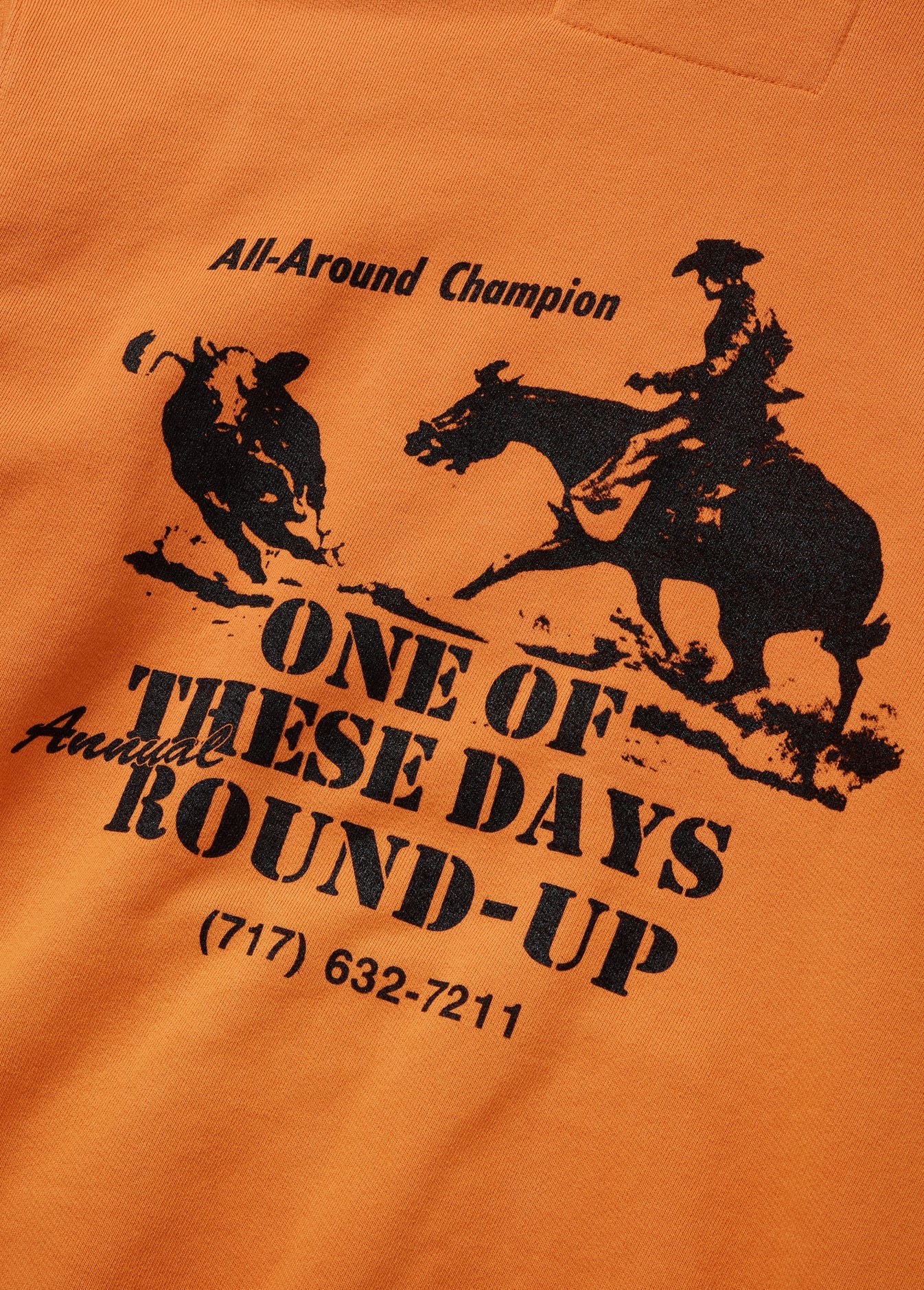 ROUND UP PULLOVER HOODIE ORANGE