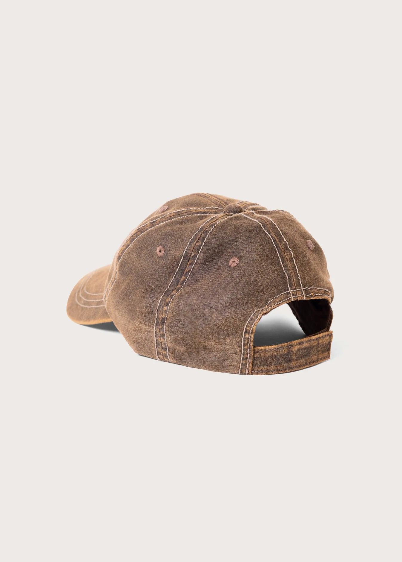 RUNNING HORSE LEATHER PATCH HAT BROWN