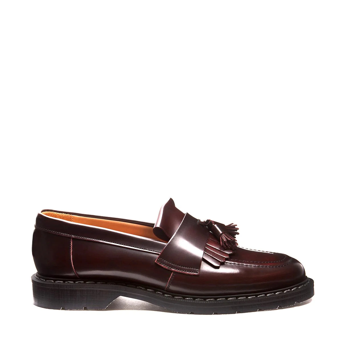 Burgundy Rub-Off Tassel Loafer