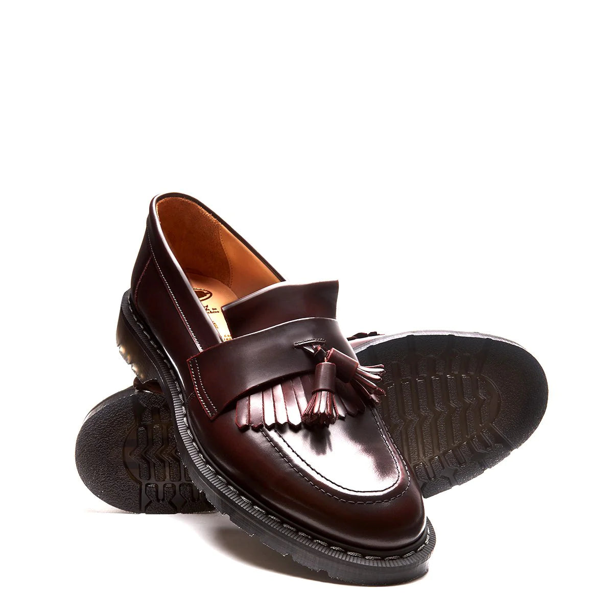 Burgundy Rub-Off Tassel Loafer