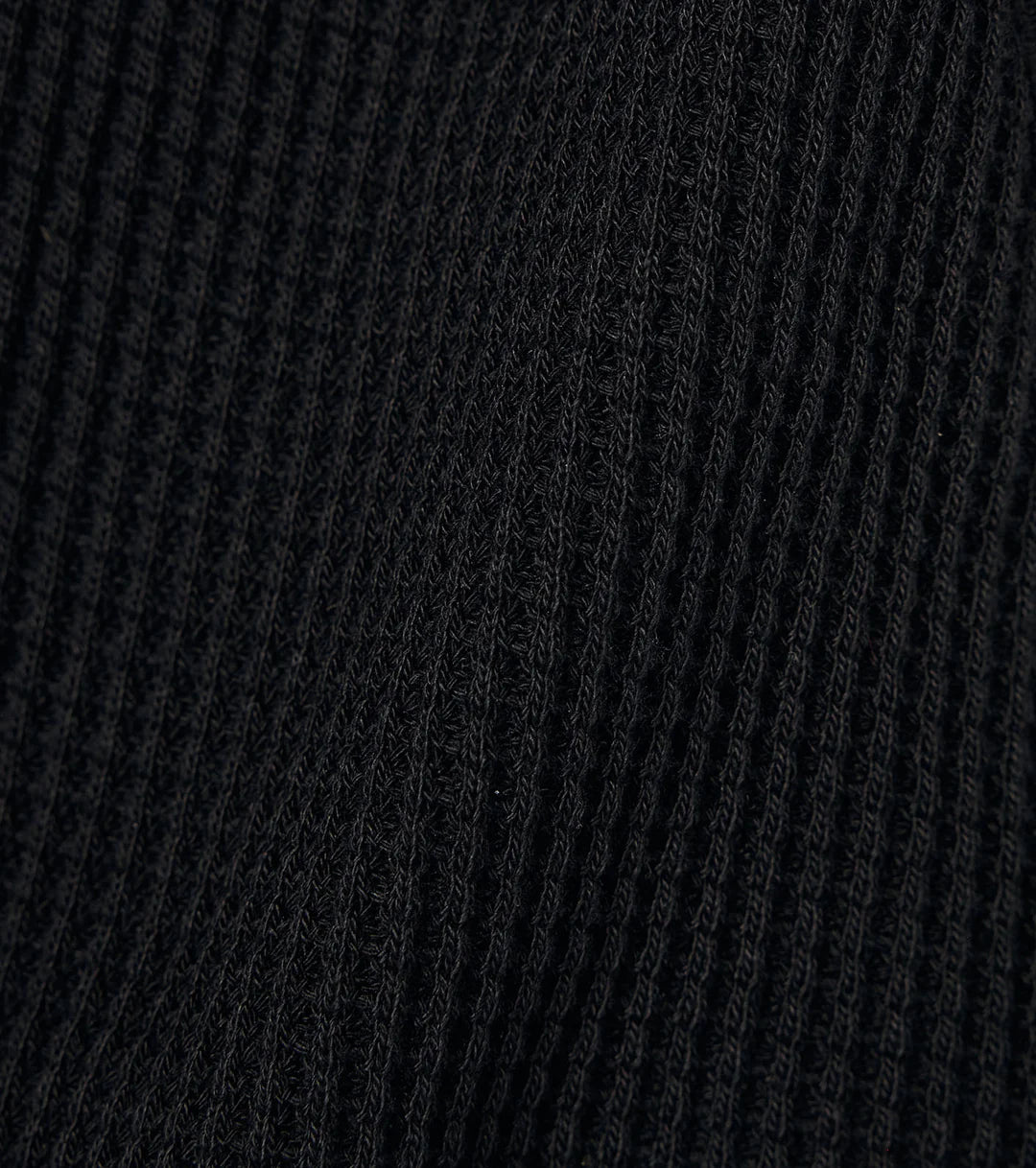 Zip-Up Thermal Hoodie Black