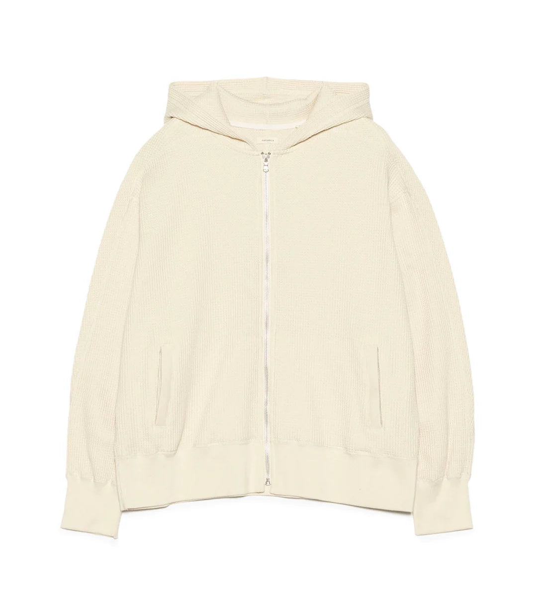Zip-Up Thermal Hoodie Natural