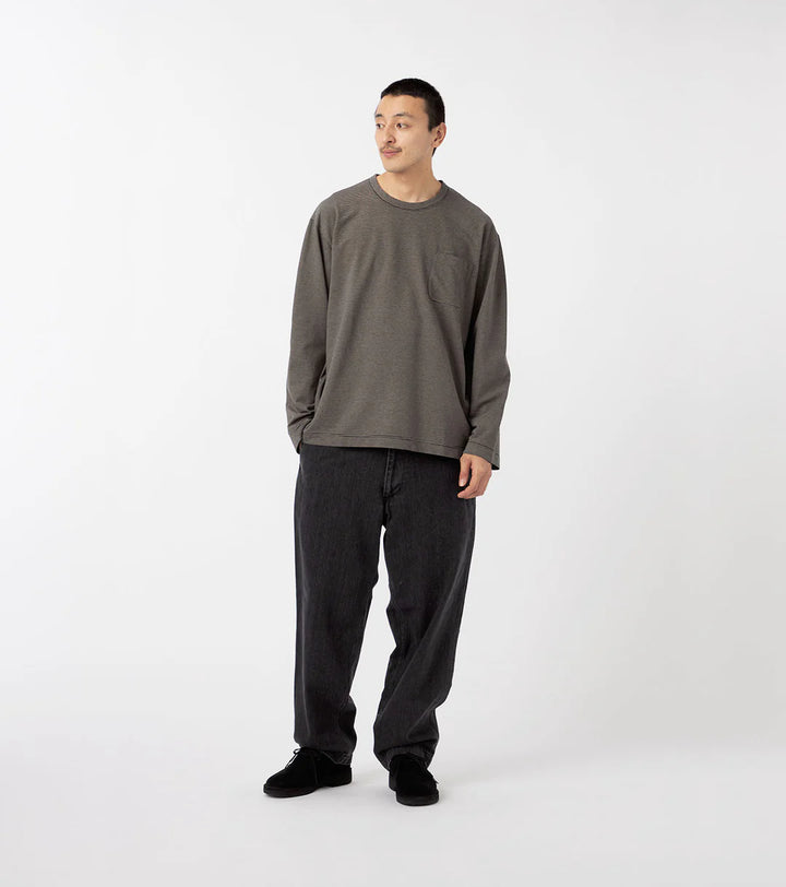 Wide Denim Pants Gray