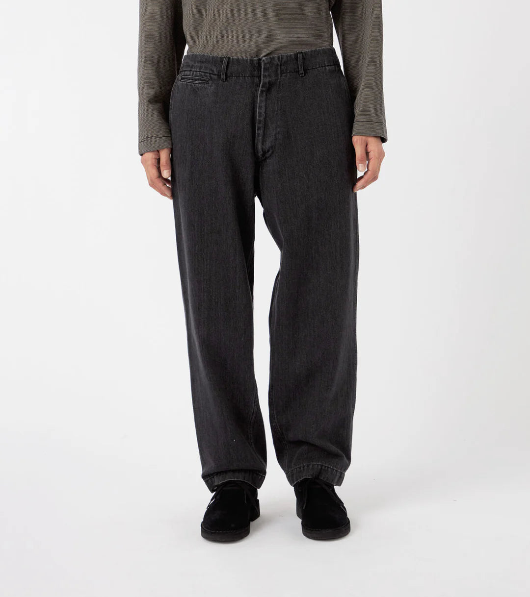 Wide Denim Pants Gray