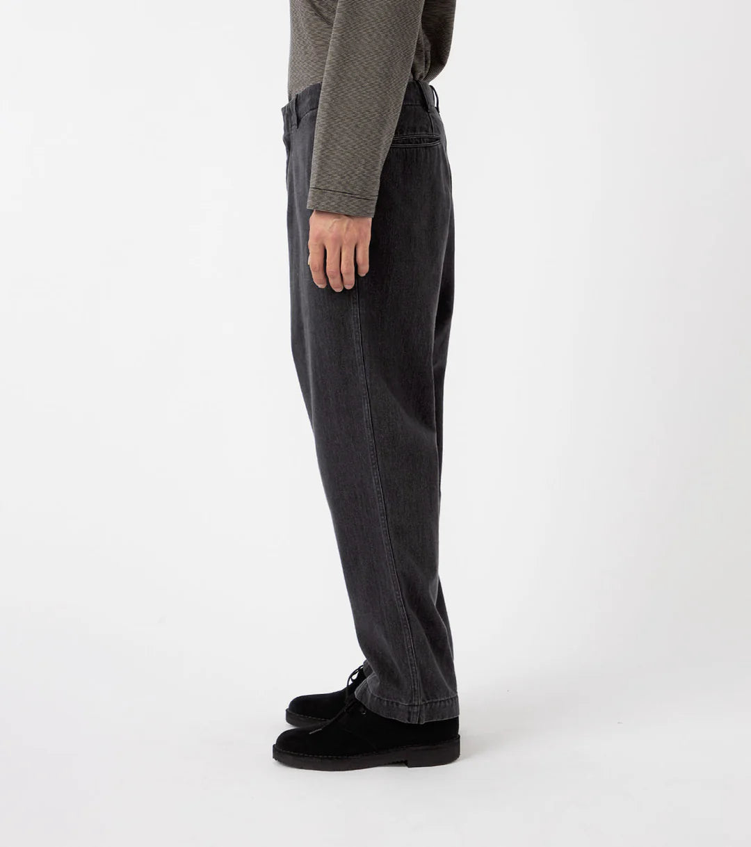 Wide Denim Pants Gray