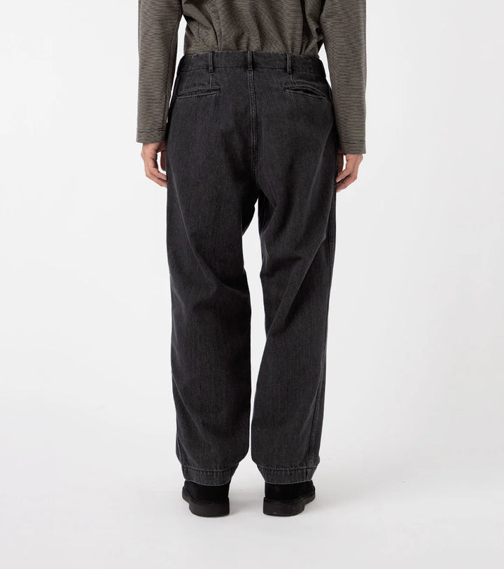 Wide Denim Pants Gray