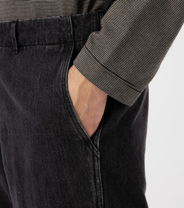 Wide Denim Pants Gray