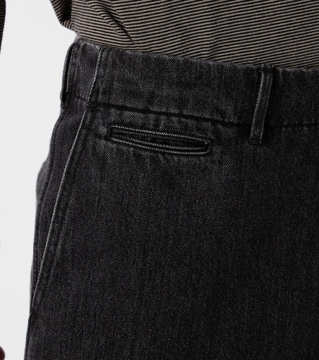 Wide Denim Pants Gray