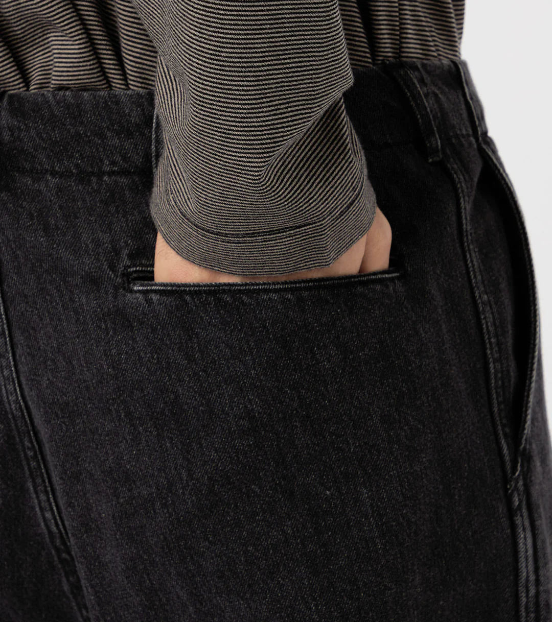Wide Denim Pants Gray