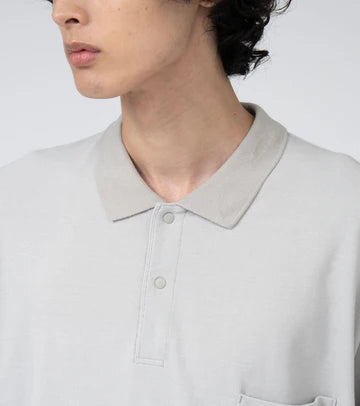 S/S Polo Shirt Grayish Pink