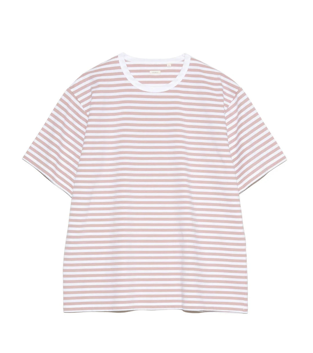 COOLMAX Stripe Jersey Tee Pink x White