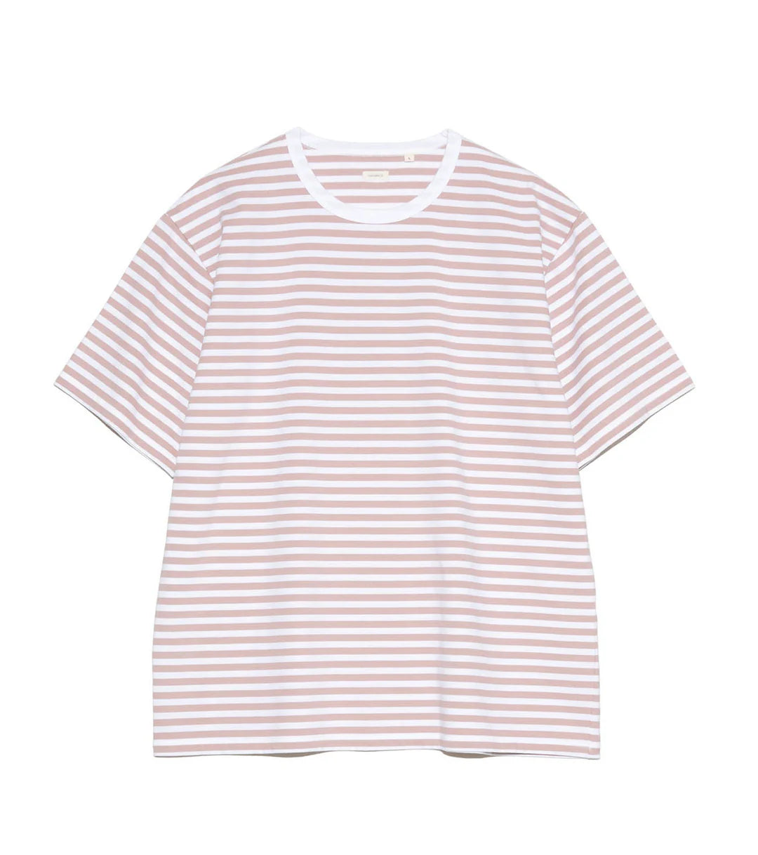 COOLMAX Stripe Jersey Tee Pink x White