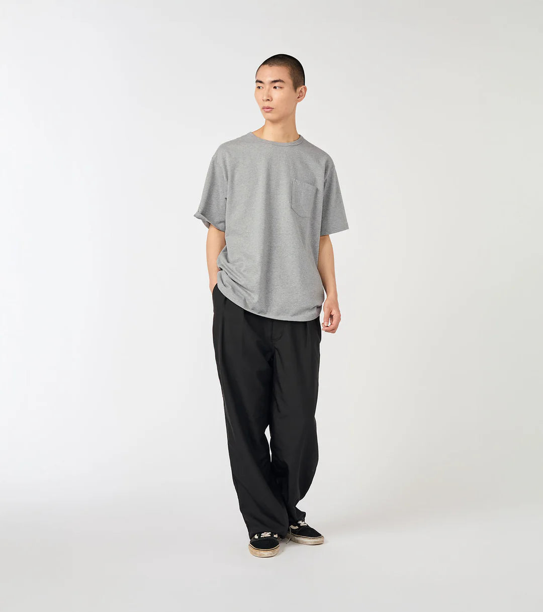 COOLMAX Jersey Pocket Tee Heather Gray
