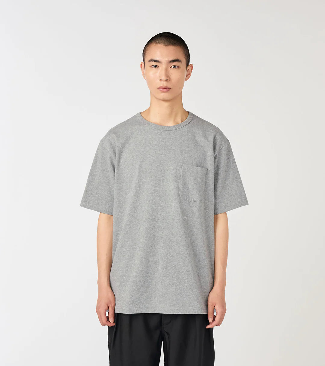COOLMAX Jersey Pocket Tee Heather Gray