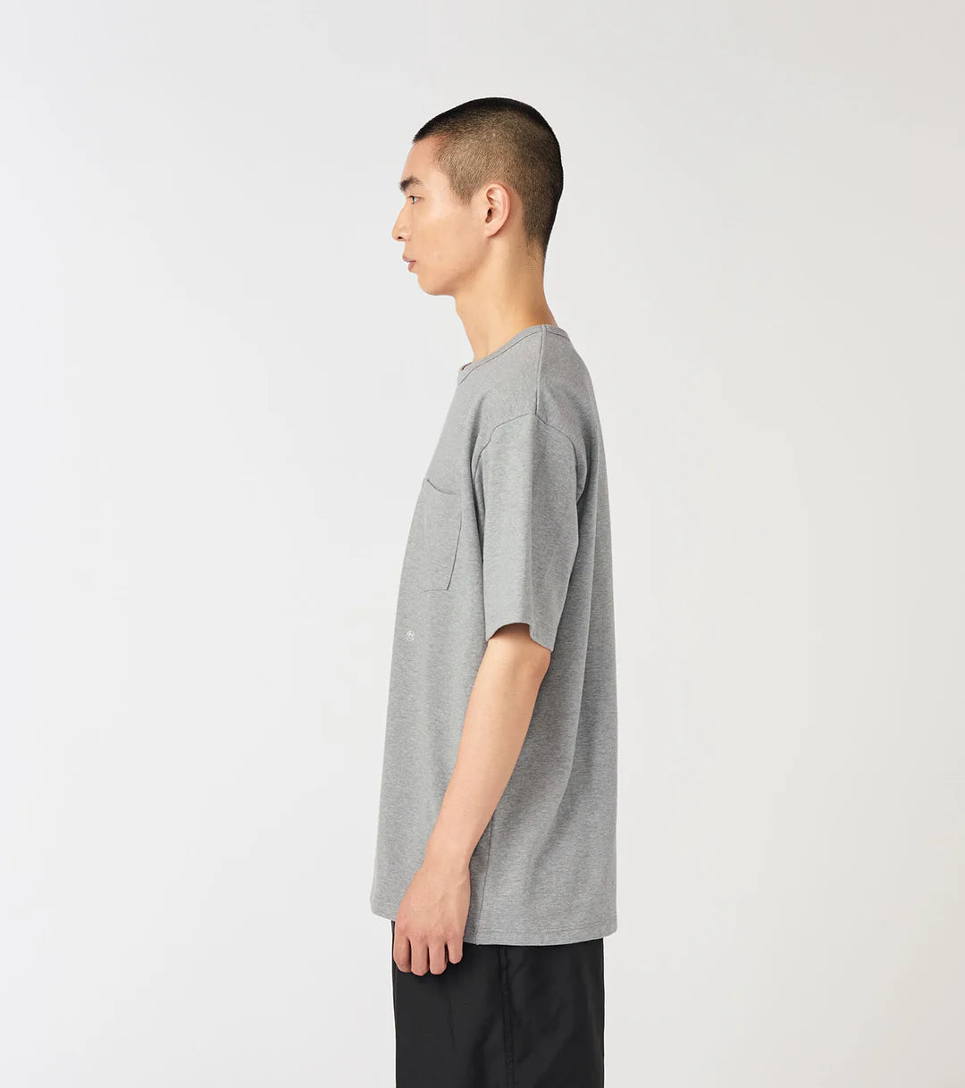 COOLMAX Jersey Pocket Tee Heather Gray