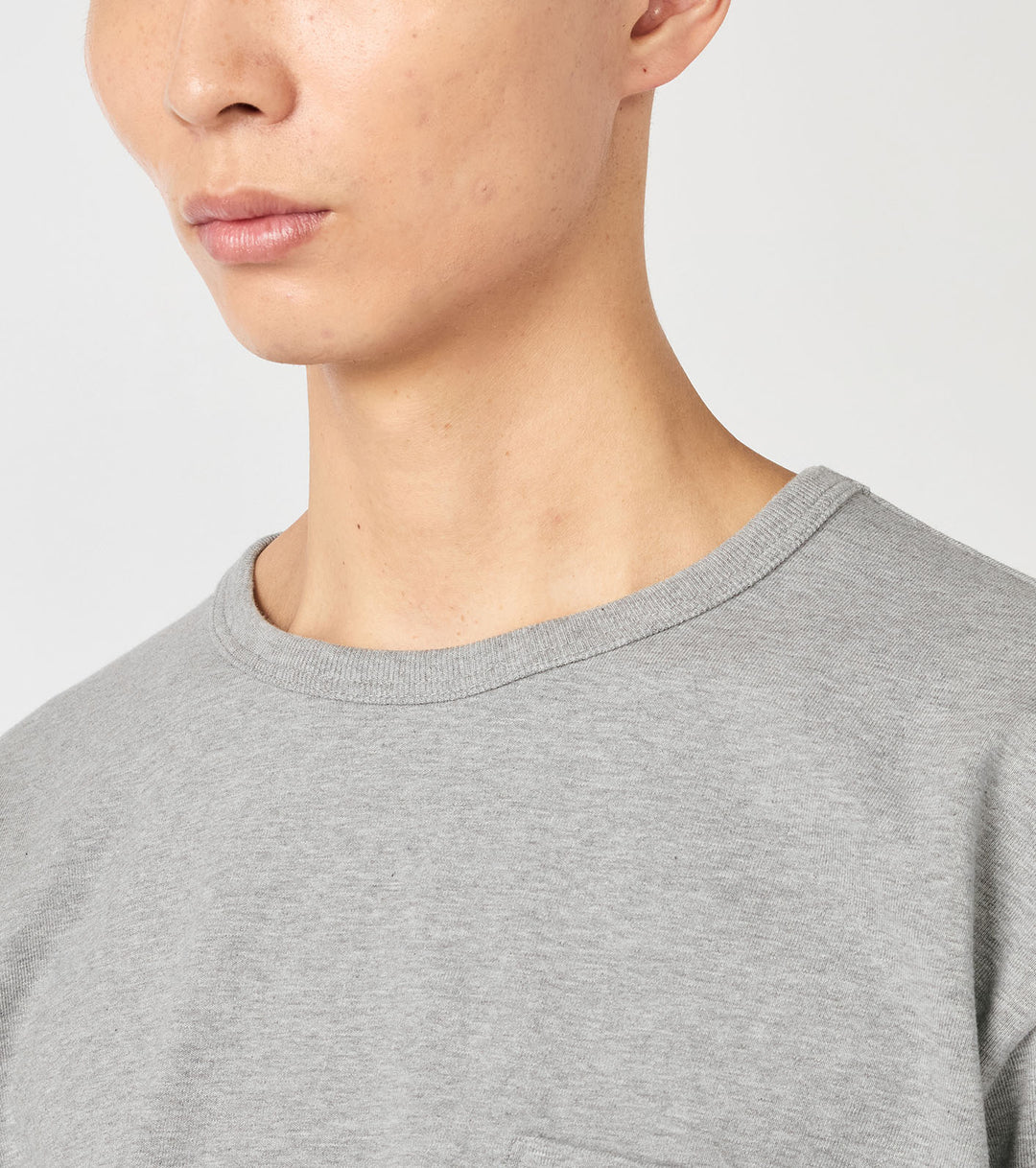 COOLMAX Jersey Pocket Tee Heather Gray