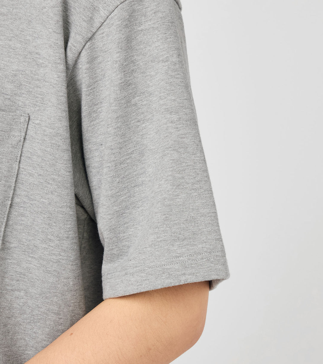 COOLMAX Jersey Pocket Tee Heather Gray