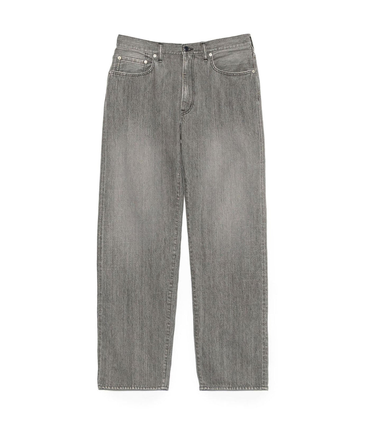 Selvage Denim Straight Pants Vintage Black