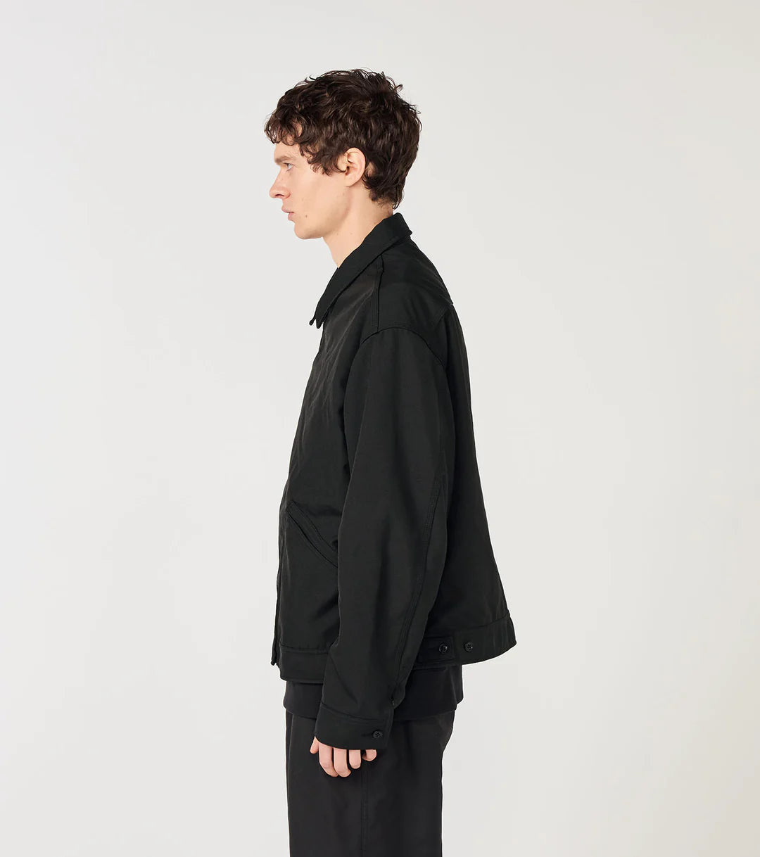 Polyester Twill Deck Jacket Dark Navy
