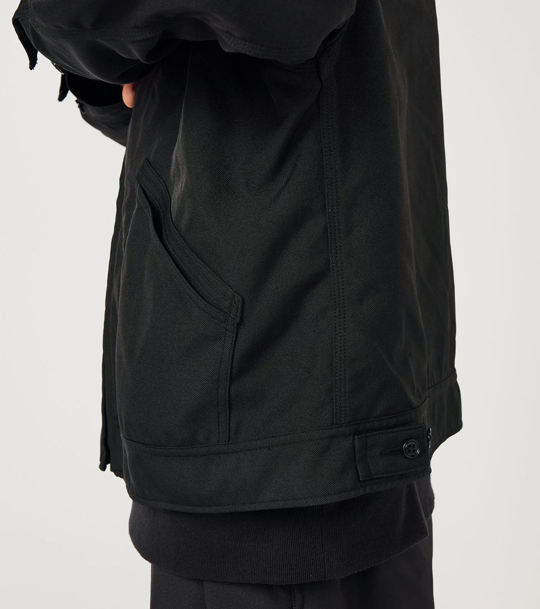 Polyester Twill Deck Jacket Dark Navy