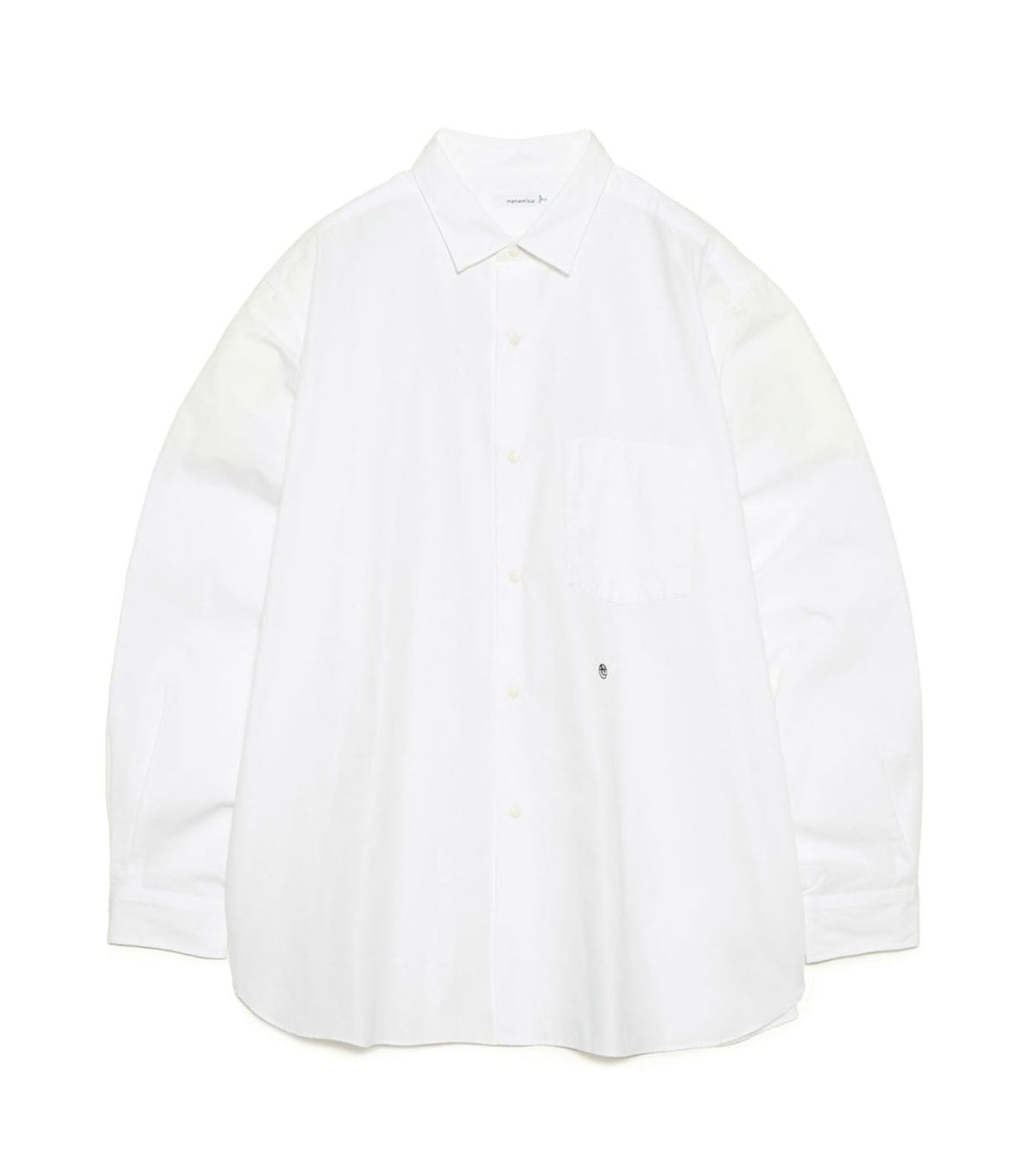 Regular Collar Wind Shirt Off White