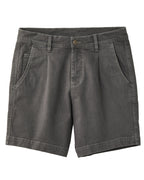 Heavy Twill Pleated Short Grey