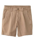 Heavy Twill Pleated Short Khaki
