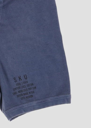 Distressed Dye Supima Rib Boxer Brief Union Blue
