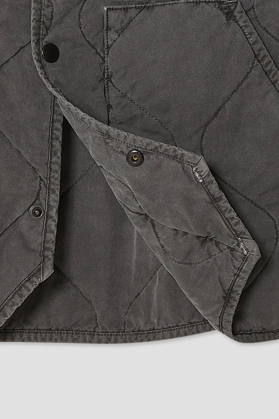 Quilted Bomber Jacket Black