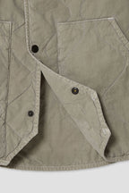 Quilted Bomber Jacket Khaki