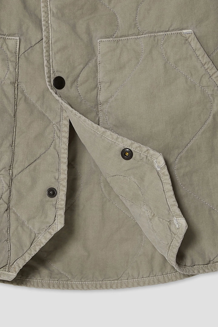 Quilted Bomber Jacket Khaki