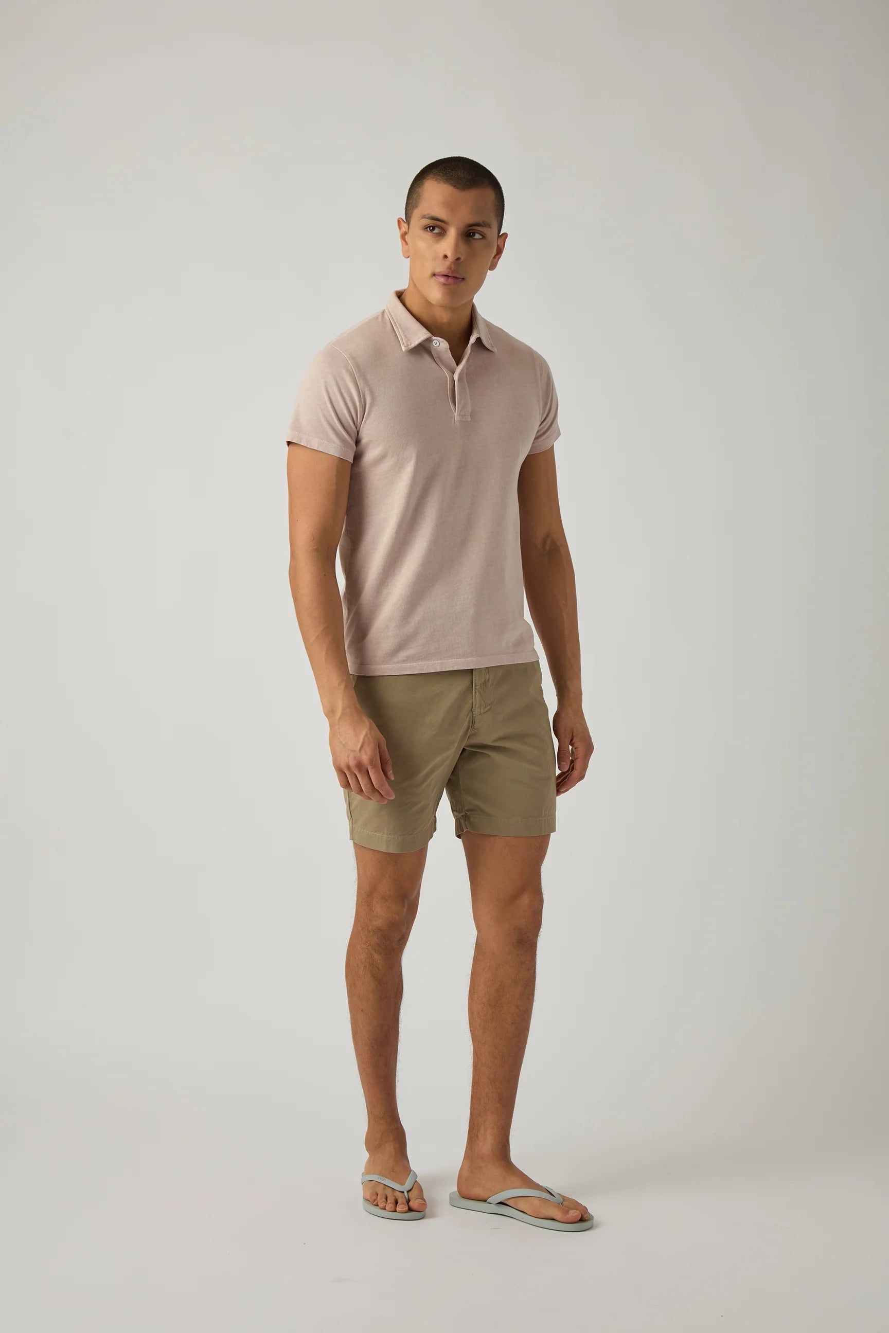Relaxed Twill Short Khaki