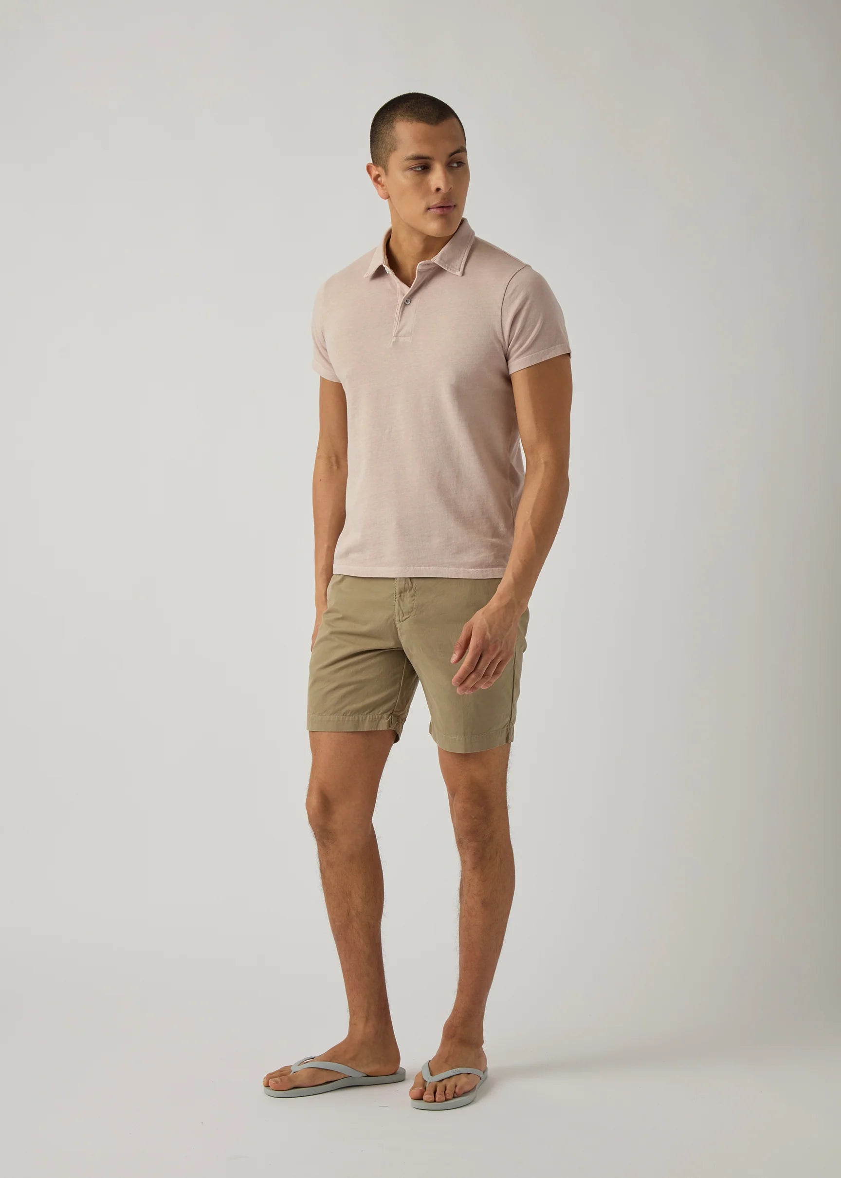 Relaxed Twill Short Khaki