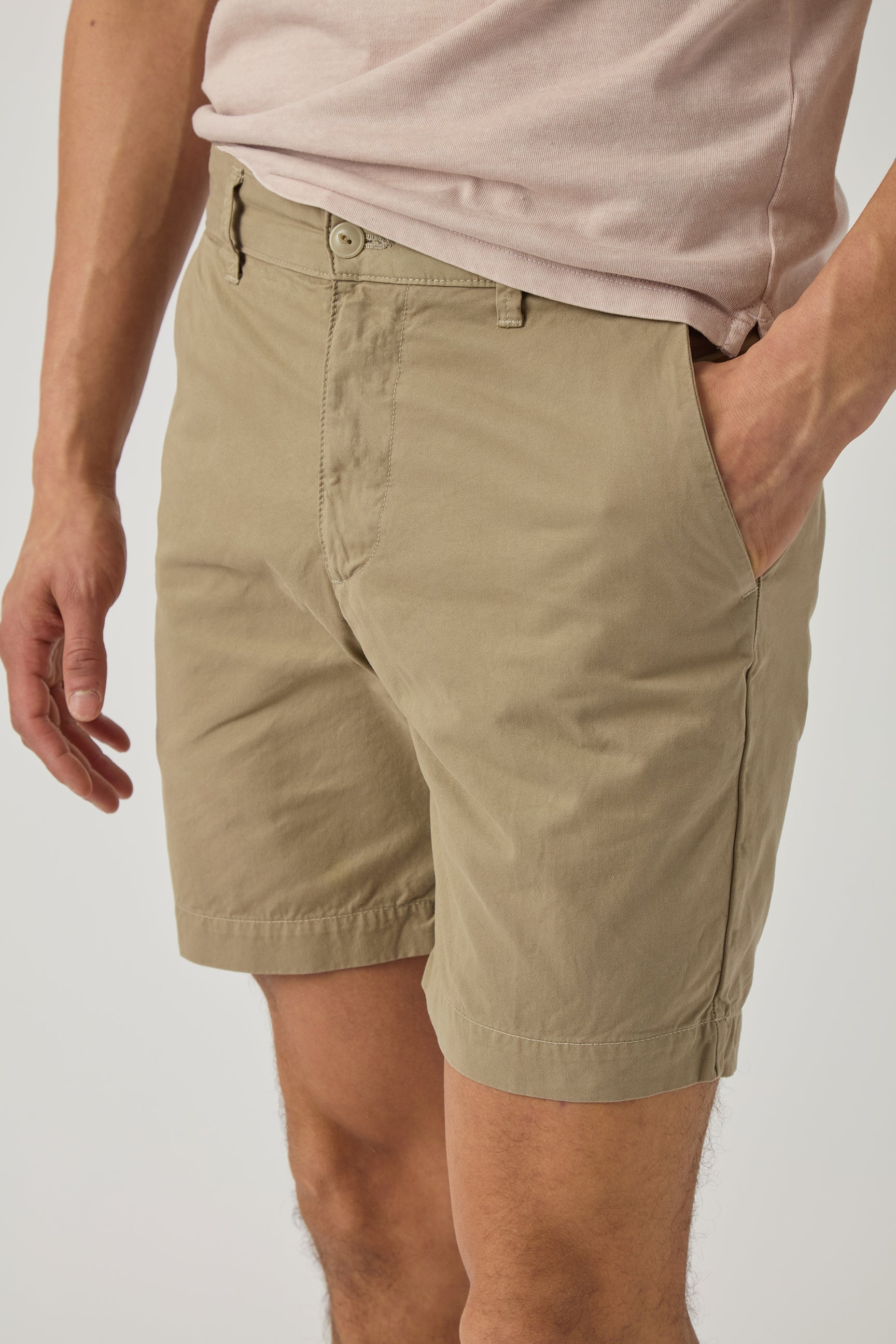 Relaxed Twill Short Khaki