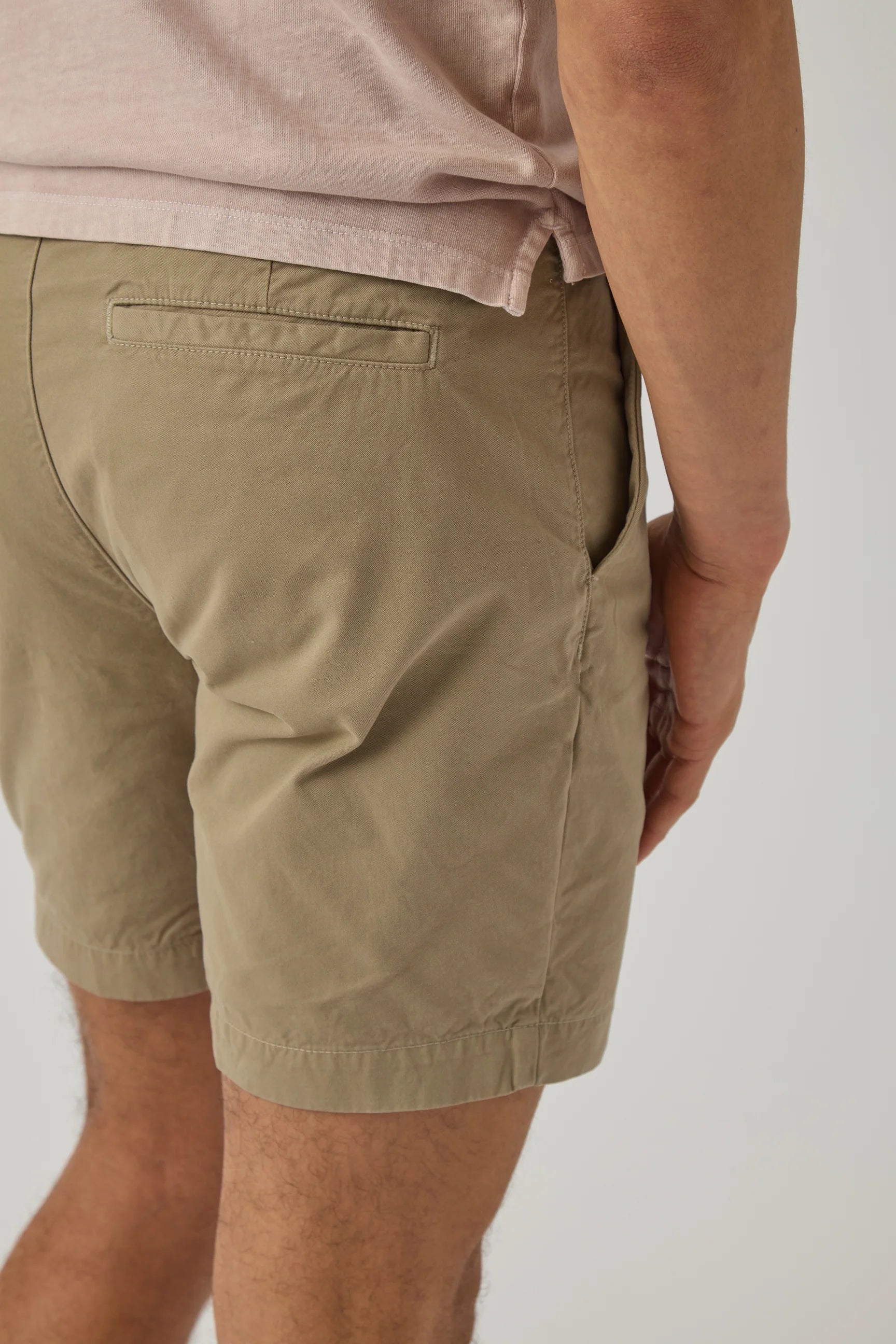 Relaxed Twill Short Khaki