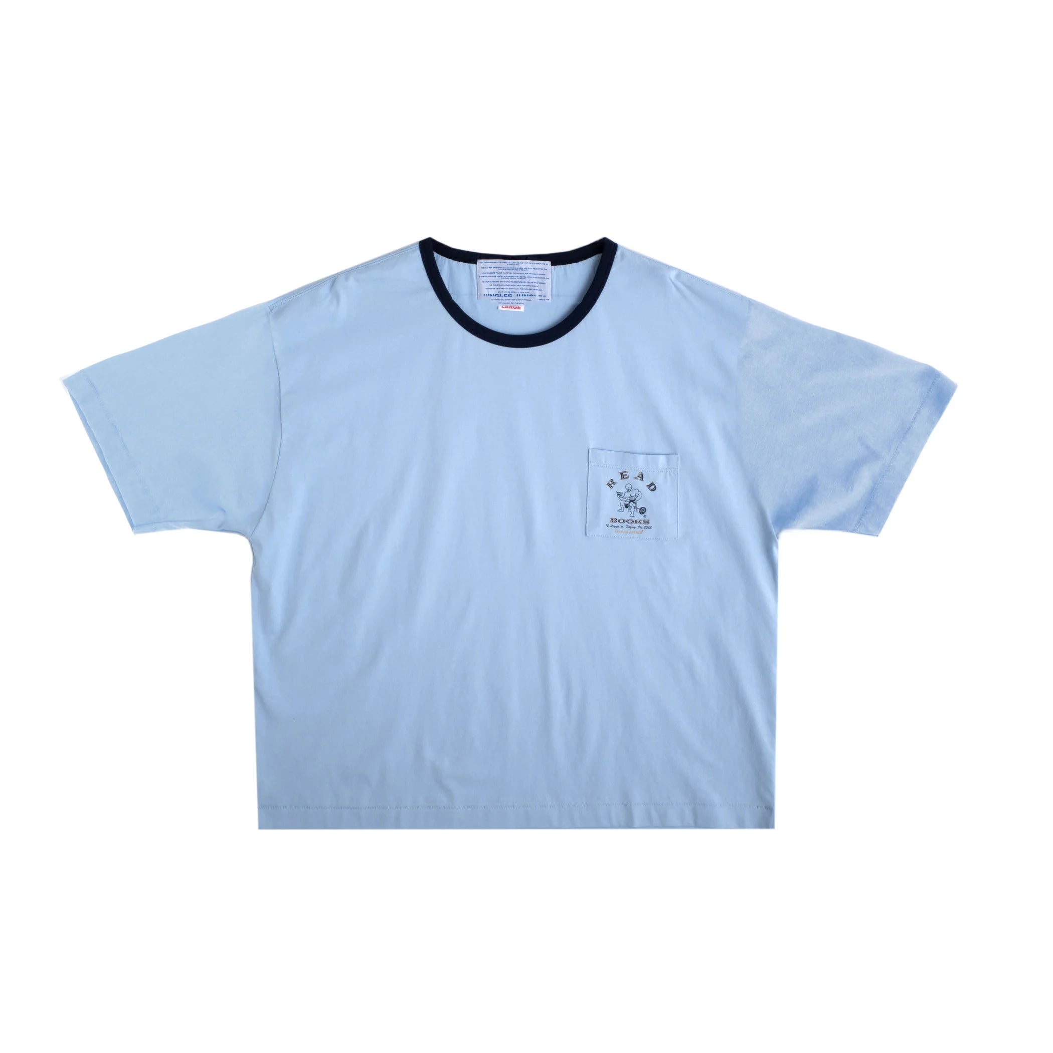 Read More Books Ringer Tee Blue