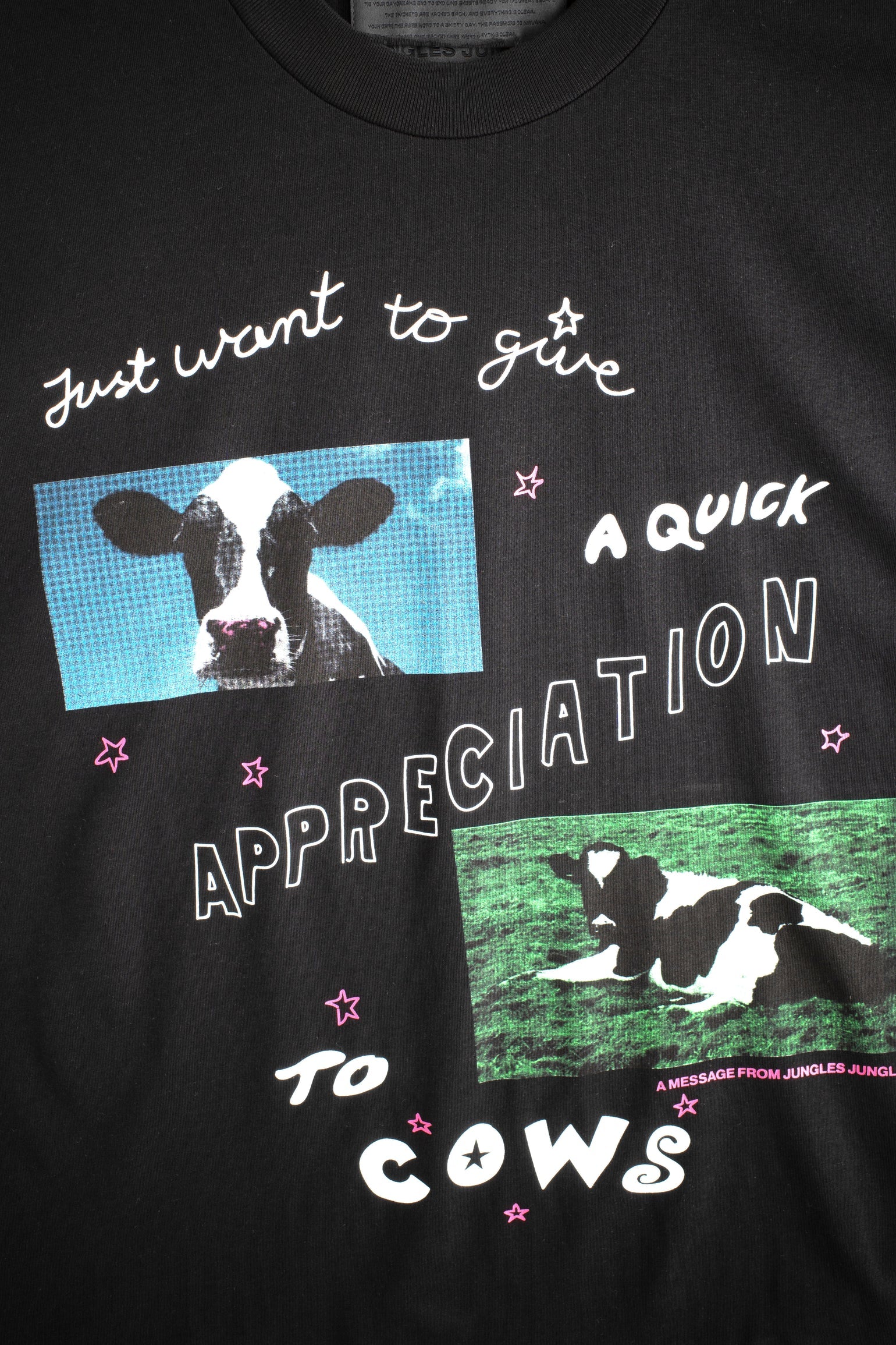 Cow Appreciation Tee Black