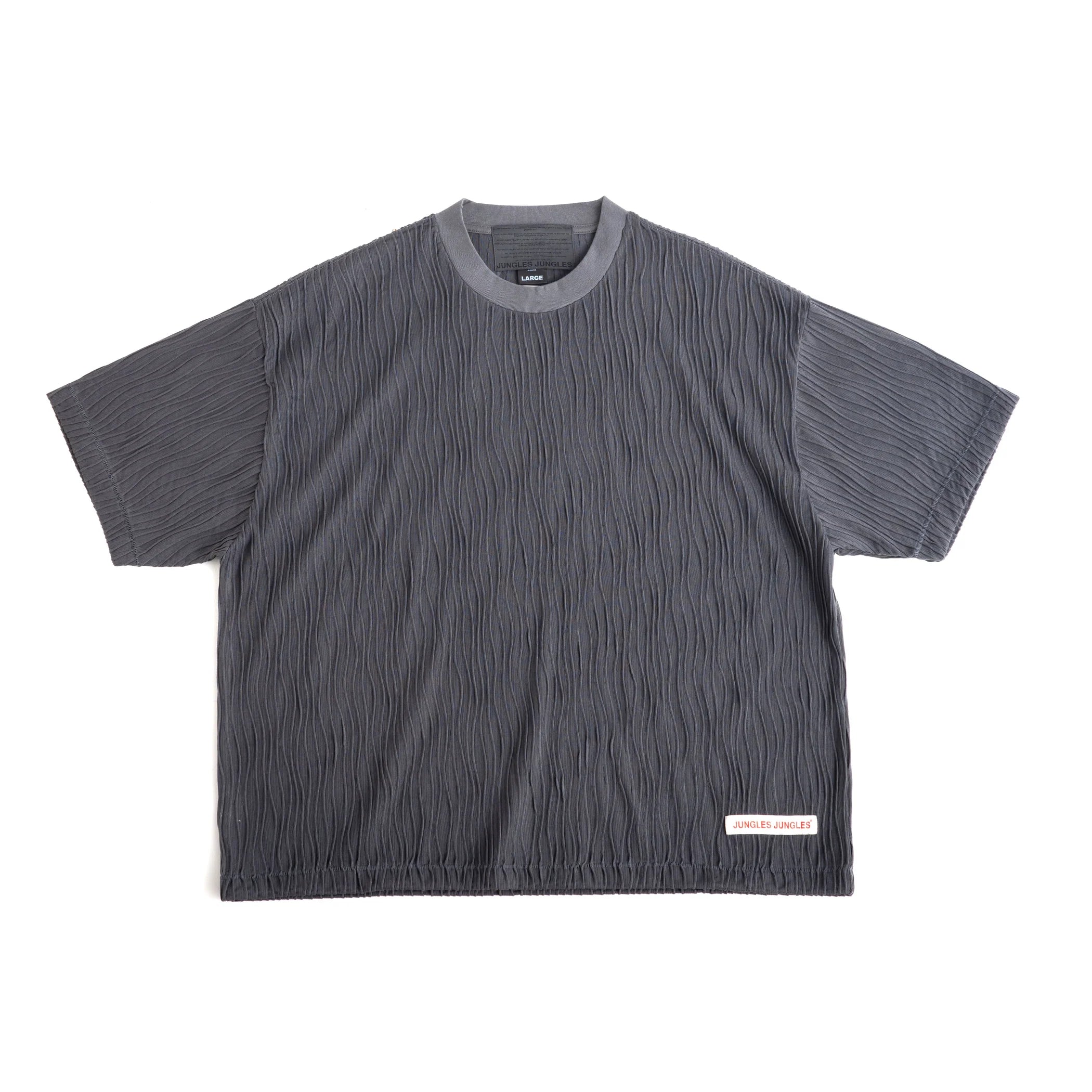 Wavy SS Tee Grey