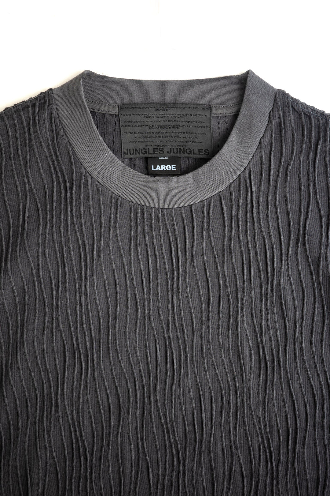 Wavy SS Tee Grey