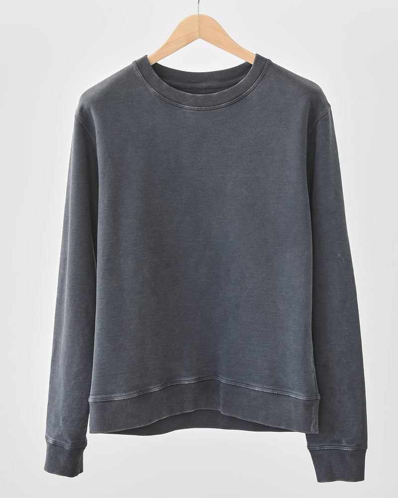 Acid Wash Sweatshirt - Black