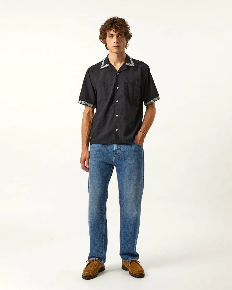 Harmony Embroidered SS Black